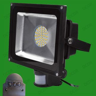 50W Warm White LED 60 SMDs PIR Motion Sensor Flood Light Outdoor Lamp IP65