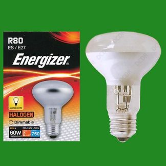 10x 48W (=60W) Halogen R80 Dimmable Pearl Reflector Spot Light Lamp ES E27 Bulb