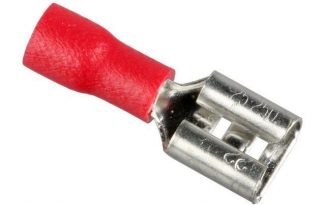 20x Female 5A Red Insulated Electrical Crimp Spade Connector Terminal