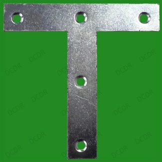 6x 100mm (4") Tee Plates T Mending Bracket Brace Attach Support Fixing Joining