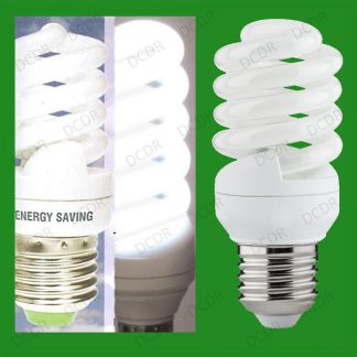 11W =40W Daylight Low Energy CFL Power Saving SAD 6400K White Light Bulb; ES E27