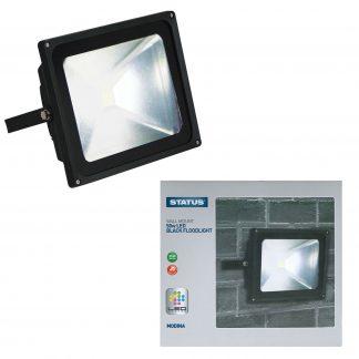 STATUS Matera 50w LED Wall Mount Floodlight Outdoor Security Welcome Lighting