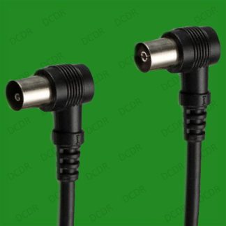 3m Black Right Angle 90 Degree Coaxial Coax Digital TV Cable, Male to Female
