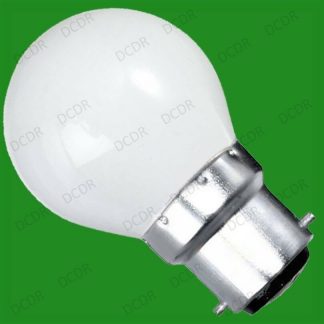 6x 60W OPAL ROUND DIMMABLE GOLF INCANDESCENT ROUGH SERVICE LIGHT BULBS, BC, B22