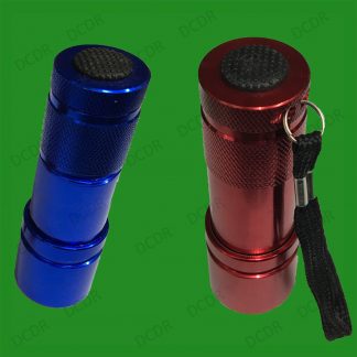 Lightweight Torch Flash Light 9 LED Emergency Travel Light Batteries Included