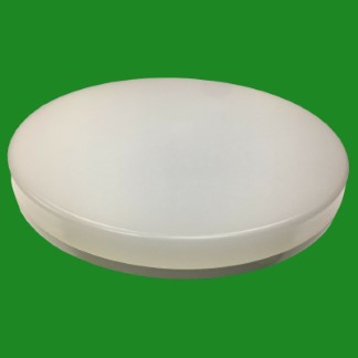 18W IP54 Round Outdoor/Indoor Bathroom Slimline Bulkhead LED Light, Zones 1,2,3