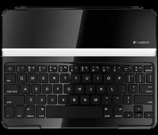 1x Black Logitech Ultrathin Keyboard Protective Cover For Ipad 2, 3rd Generation