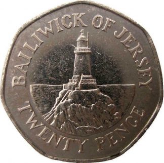 2006 UK 20p Bailiwick Of Jersey Lighthouse Twenty Pence Piece Coin