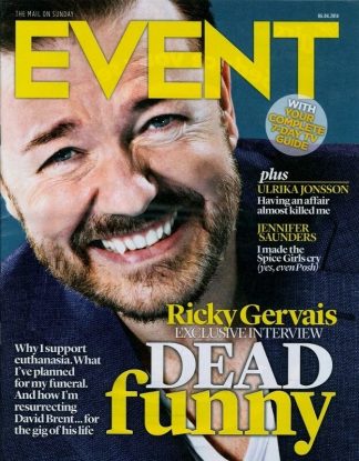Event Magazine: Ricky Gervais, Ulrika Jonsson, Jennifer Saunders - 06.04.14