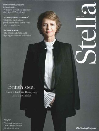 Stella Magazine: Charlotte Rampling, Top 20 Beauty Products and PTSD - 06.04.14