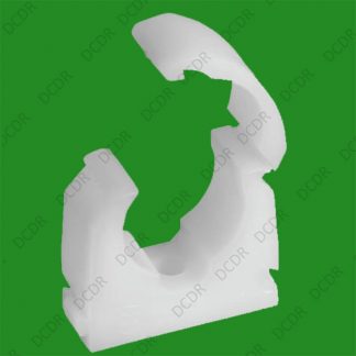 5x 15mm Single White Cable Pipe, Hinged Interlocking Snap Lids, For Plumbing