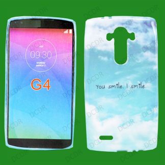 Cloud Pattern Cell Phone Shell Silicone Rubber Case Cover Skin For LG G3