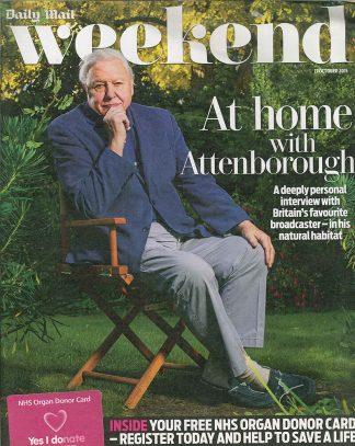 Daily Mail Weekend: David Attenborough Interview, NHS, Britain, Nature  17.10.15