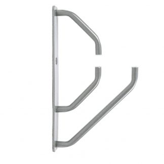 1x Contemporary Matte Metallic Support Bracket for 18mm Wood Shelf Shelves