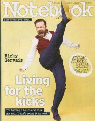 Sunday Mirror Magazine, Ricky Gervais, Stylish Home, Citrus fashion, 13.4.14