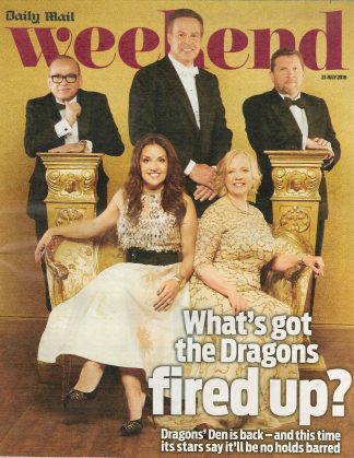 Weekend: Dragons Den, David Lloyd, Liz Bonnin, Wise Up To Waste 23.07.16