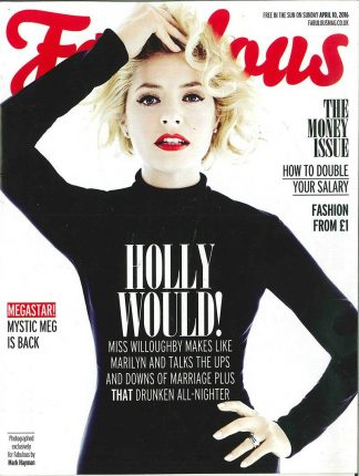 Fabulous Magazine:Holly Willoughby, Philip Schofield, Double Your Salary 10.4.16