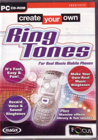 Create Your Own Mobile Phone Ring Tones, Fast, Easy & Fun, PC Software New