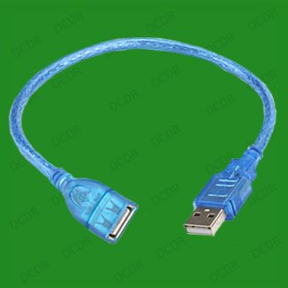 Blue USB Male To USB Female Data Cable, PC, Mac, Linux, Computer