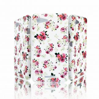 1x Durable Silicone Rose Flower Phone Case Cover Design for Sony Xperia Z4