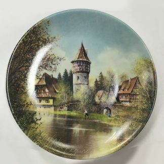 Von Christian Luckel, 1992 Am Wasserturm, 140mm Vintage Collectors Plate