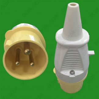 16A 110V Yellow Construction Industry IP44 Ceeform 3 Pin Heavy Duty Power Plug