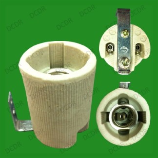 20x E14 SES Ceramic Porcelain Socket Light Bulb Lamp Holder with Fixing Bracket