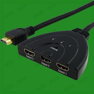 3 Ports HDMI 1080P 3D Switch Switcher HUB Box Cable LCD HDTV PS3 Xbox