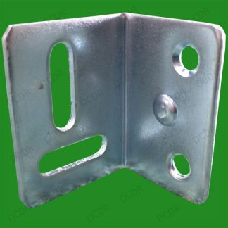 2x 38mm (1.5") Stretcher Plate Angle Brackets, Horizontal & Vertical Screw Slots