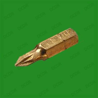 1x PZD Pozidriv No. 1x25mm Screwdriver Bits, Diamond Coated, 1/4" Hex, S2 Steel