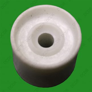 1x 28mm (1 1/8" ) White PVC Floor Cylinder Wedge Door Stop, Skirting Stop Guard