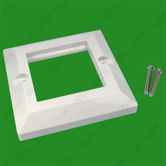 2x Bevelled 1 Gang Faceplate Cat5e Cat6 RJ45 Euro Module Single Wall Plate