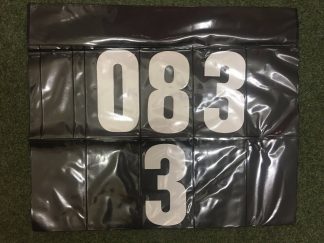 1x Plastic Wheelie Bin Number Holder Wallet With 4 Usable Storage Pockets