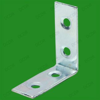 2x 50mm (2") Corner Braces, L Shaped, Right Angle Support Fixing Repair Brackets