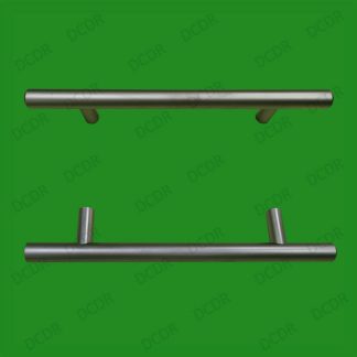 3x 96mm Matt Chrome Effect T Handle Bar Door Drawer Handle Wardrobe Cupboard