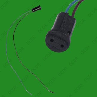 6x G4 Base Black Lamp Holder Socket Cable, Halogen, LED Bulb Down Light Fitting