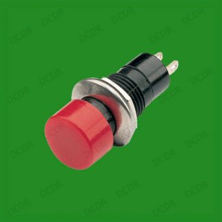 Red Round Large Latching Project DIY Switch, On Off, 2 Pins, 3A DC, 250Vac 1A