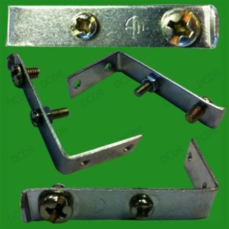 5x L Brackets 90 Degree Right Angled Side Fixing For Lamp Holder Other Uses