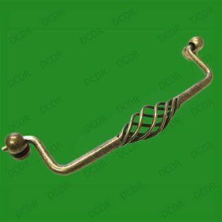 6x Seville Bronze Effect Drop Handle 160mm, Cabinet Wardrobe Door Knobs, Kitchen