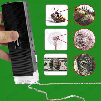 Illuminated Pocket Microscope,  Magnify 30x Portable Magnification Hobby Science