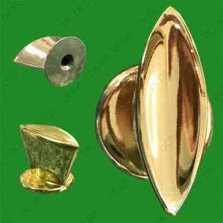 8x Mini Polished Brass Pull Knob 32mm Kitchen Cabinet Door Drawer Wardrobe Desk