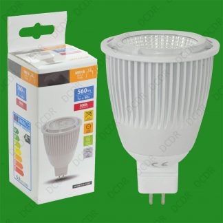 2x 7W =50W Long Barrel MR16 GU5.3 12V DC 3000K LED Spot Light Bulb Lamp