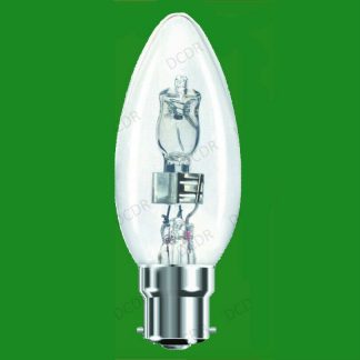 4x 28W Dimmable Halogen Clear Candle Light Bulb BC B22 Bayonet Cap Lamp