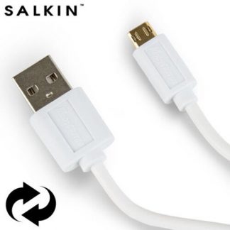 1m Reversible Double Sided Fast Charge White Micro USB Cable For Samsung, Google