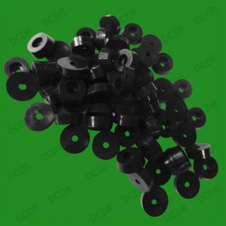 80x Screw Thru Furniture Glide, Robust Buffer, Washer, Cabinet Foot, 5mm x 15mm