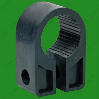 30x Black Heavy Duty Plastic Cable Cleats Clips, Number Size 11 27.7mm
