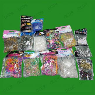 5000x Various Design Rubber Bracelets Colourful Loom Band Making Kit Set