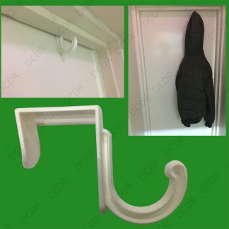 8x Robust Plastic Over Door Hangers, Modern Towel Hat Coat Bag Storage Hook