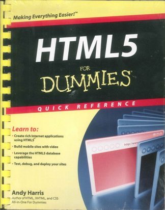 HTML5 For Dummies Quick Reference by Andy Harris NEW