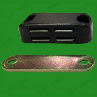 20x Black Magnetic Heavy Duty Latches, Cupboard Cabinet Door Wardrobe, 6kg Pull